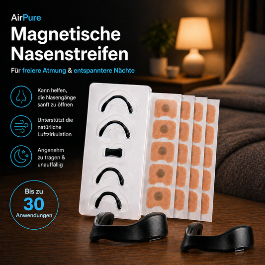 AirPure - Magnetische Nasenstreifen für freie Atmung