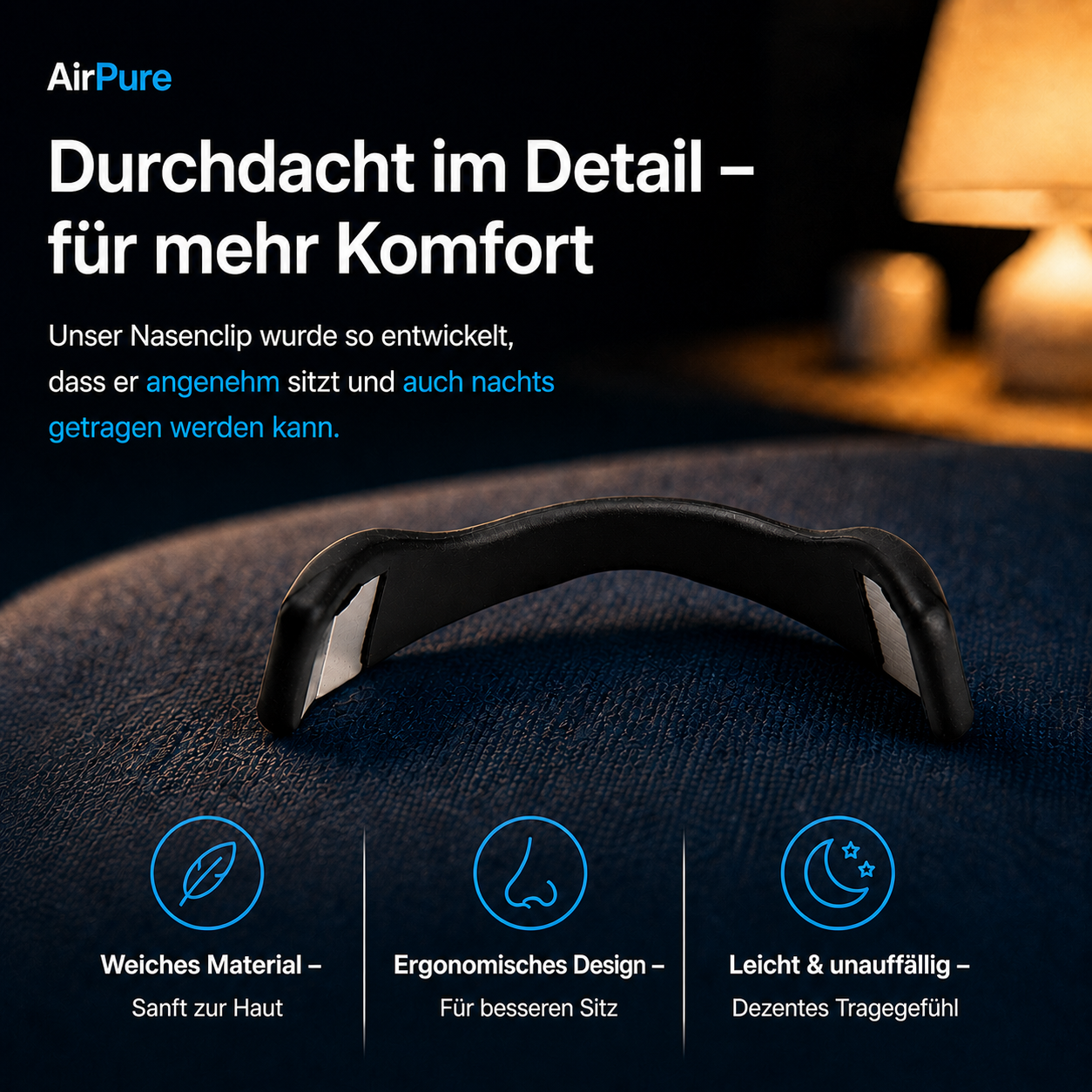 AirPure - Magnetische Nasenstreifen für freie Atmung